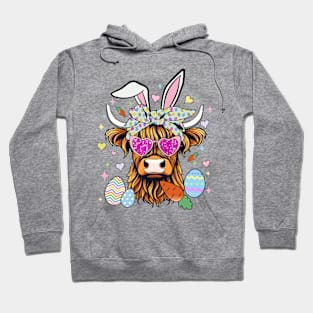 Highland Cow Easter Day Hoodie